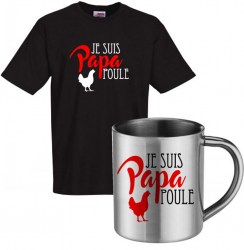 lot cadeau tee shirt et mug inox