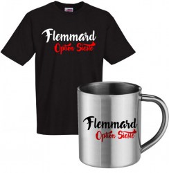 lot cadeau tee shirt et mug inox