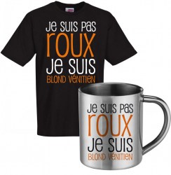 lot cadeau tee shirt et mug inox