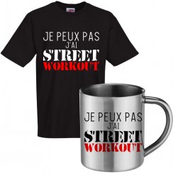 lot cadeau tee shirt et mug inox