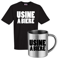 lot cadeau tee shirt et mug inox