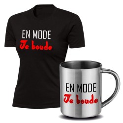 lot cadeau tee shirt humoristique femme et mug