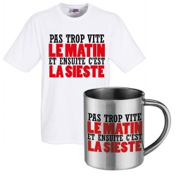 lot cadeau tee shirt et mug