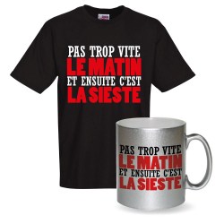 lot cadeau tee shirt et mug