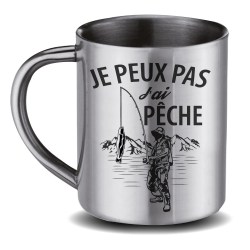 MUG INOX  Peux Pa J'Ai pêche