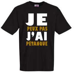 tee shirt humoristique pétanque