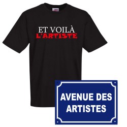 lot cadeau tee shirt plaque de rue