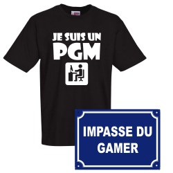 lot cadeau tee shirt plaque de rue