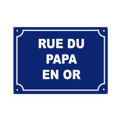 plaque de rue humoristique