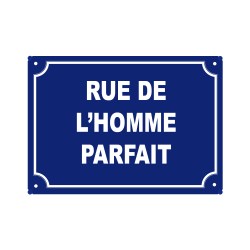 plaque de rue humoristique