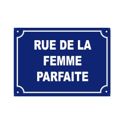 plaque de rue humoristique