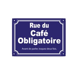 plaque de rue humoristique