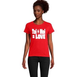 tshirt love femme