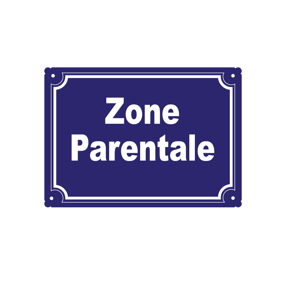 plaque de rue humoristique